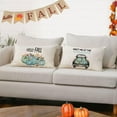 thumbnail image 2 of Set of 4 Fall Pillow Covers 12x20 Inch Thanksgiving Throw Pillows Covers Autumn Blue Pumpkins Decorative Cushion Covers Home Outdoor Sofa Couch Lumbar Pillow Cases for Fall Decorations (12 by 20), 2 of 6
