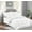 White, variant on 8 PC Comforter Set ,Flat Sheet,Fitted Sheet,2 Pc Pillowcase , 2 pc Shams,Bedskirt and Comforter Icluded, Full/Queen, Chocolate