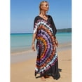 thumbnail image 3 of Sunforyou Kaftan Dresses for Women Plus Size Swimsuit Cover up Caftans Vneck Moo moo Dresses Loose Loungewear, 3 of 6