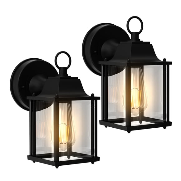 Outdoor Wall Light Fixtures Exterior Light Fixtures Waterproof Porch Lights Outdoor Anti-Rust Matte Black Outdoor Wall Lantern fo
