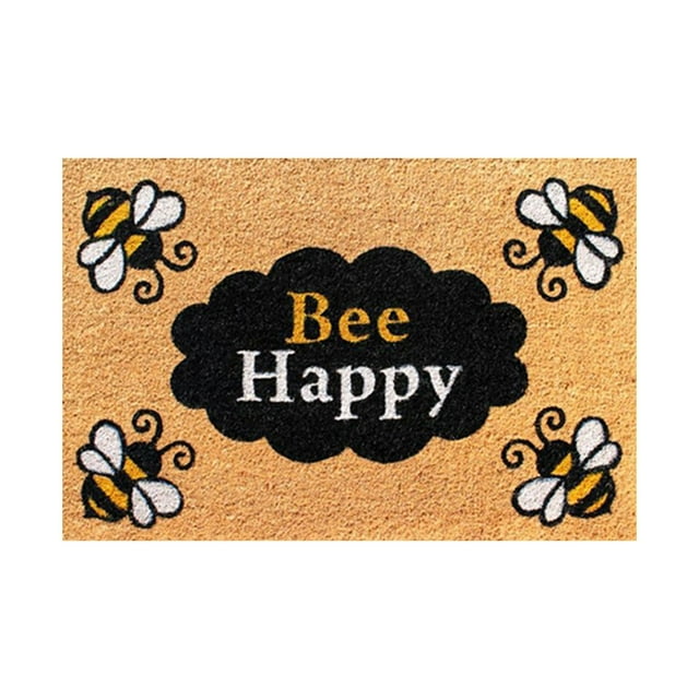 Bee Spring Mats Compound Floor Mats for Indoors Home Rugs for Front Door Non-Slip Backing Entry Mat Low Profile Doormat for Entryway Front Door Mat Outdoors for Home Entrance Outdoors, 16x24 Inch