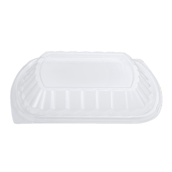 Karat OPS Lid for 36oz PP Plastic Microwaveable Black Take Out Box - 300 ct