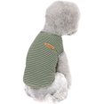thumbnail image 1 of Camiseta de rayas para perros, camiseta básica sin mangas de algodón para mascotas, camiseta de verano para perros, 1 of 5
