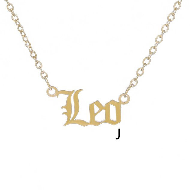 EGNMCR Colliers et Pendentifs Nouvelle Mode Collier 12 Collier Alphabet Anglais Collier Lettre