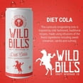 Wild Bill's Diet Cola Soda Classic Craft Soda Pop Soft Drinks, Sodas