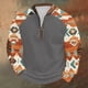 thumbnail image 1 of Blusas y camisas de manga larga con cuello redondo para hombre Sudadera con puños en los hombros estampada para hombre Blusa de poliéster de manga larga con cuello redondo para hombre, 1 of 3