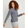 thumbnail image 2 of Hanes Originals Women's Tri-Blend Long-Sleeve T-Shirt Athletic Navy Heather 2XL, 2 of 4