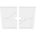 thumbnail image 4 of Ekena Millwork CMP32EY2-05000 32 in. OD x 5 in. ID Square Embry Architectural Grade PVC Contemporary Ceiling Medallion - 2 Piece, 4 of 4