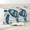 thumbnail image 3 of Blue Teal Coastal Outdoor Waterproof Pillow Covers, Sea Turtle Summer Beach Starfish Decorative Square Throw Pillowcase Sofa Cushion Sham for Patio/Couch/Chair, 16"x16" 2 Pack, 3 of 8