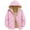 Pink, variant on Kids Coats Boys Winter Hooded Jacket Thickened Windproof Warm Outerwear Coats for Toddlers and Kids Solid Color Size:3-4 Years
