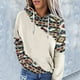 thumbnail image 1 of Puntoco moda mujer manga larga otoño camiseta impresión bolsillos con capucha blusa tops Puntoco Puntoco-4130, 1 of 7