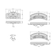 thumbnail image 6 of Ultra HC 1000 Brake Pad Set, Front HC10.0369.0.F, Chevrolet C1500 1999-1988, 6 of 6