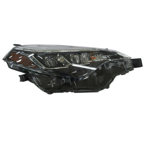 KAI New CAPA Certified Standard Replacement Passenger Side Headlight Assembly, Fits 2017-2019 Toyota Corolla Sedan