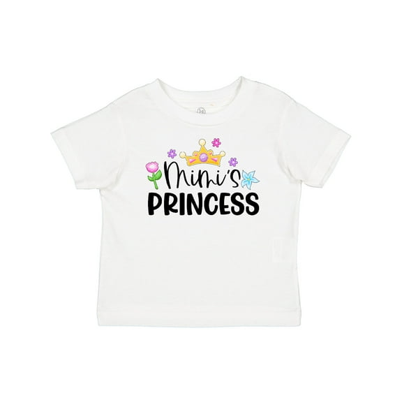 Inktastic Mimi's Princess Crown and Flowers Girls Baby T-Shirt