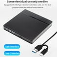 thumbnail image 4 of External DVD Drive for Laptop USB 3.0 Type C cable Portable DVD CD RW Drive Writer Burner, 4 of 6