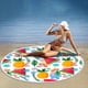 thumbnail image 1 of Xihbxyly dia del primer ministro Toalla de juego circular de frutas tropicales, toallas de microfibra extragrandes, suaves absorbentes, aislado rápido, toalla de piscina para niños y adultos, 1 of 4