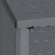 Duramax CedarGrain StoreAway 1200L Outdoor Deck & Garden Storage Box, Grey