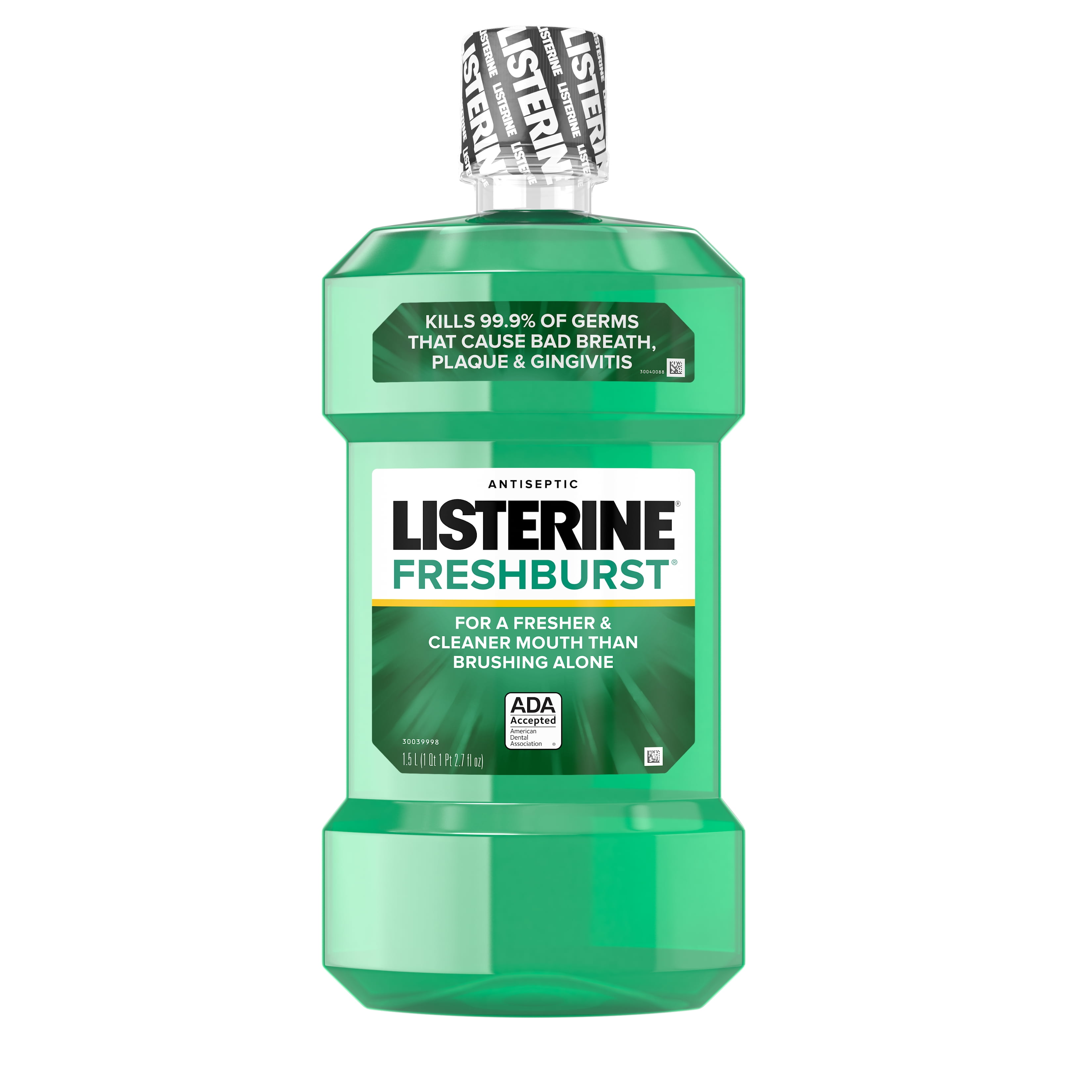 Listerine Freshburst Antiseptic Bad Breath Mouthwash, Spearmint, 1.5 L
