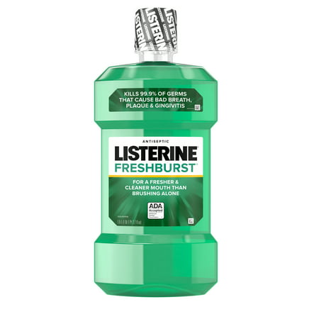 Listerine Freshburst Antiseptic Mouthwash for Bad Breath, 1.5 (Best Remedy For Bad Breath)