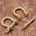 thumbnail image 4 of Hebilla de anillos D de tornillo de cobre de 1 pieza para ejercicio acuáticos ejercicio libre kusrkot Hebilla de herradura de latón, 4 of 8
