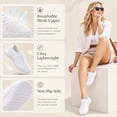 thumbnail image 2 of LANCROP Women Slip On Shoes Athletic Sneakers White Walking Shoes Casual Tennis Sneaker, 2 of 8