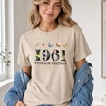 thumbnail image 3 of Jollimate 1961 Vintage Edition Shirt, Women Floral Graphic T-Shirt, Cute Botanical Wildflower Tee, 3 of 6