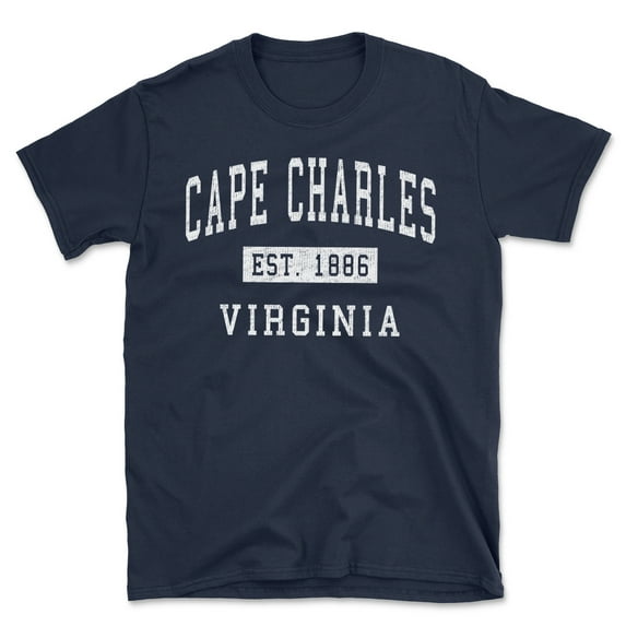 Cape Charles Virginia Classic Established Men's Cotton T-Shirt