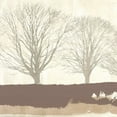 thumbnail image 2 of Alessio, Aprile 20x20 Gold Ornate Wood Framed with Double Matting Museum Art Print Titled - Tree Lines Neutral, 2 of 4