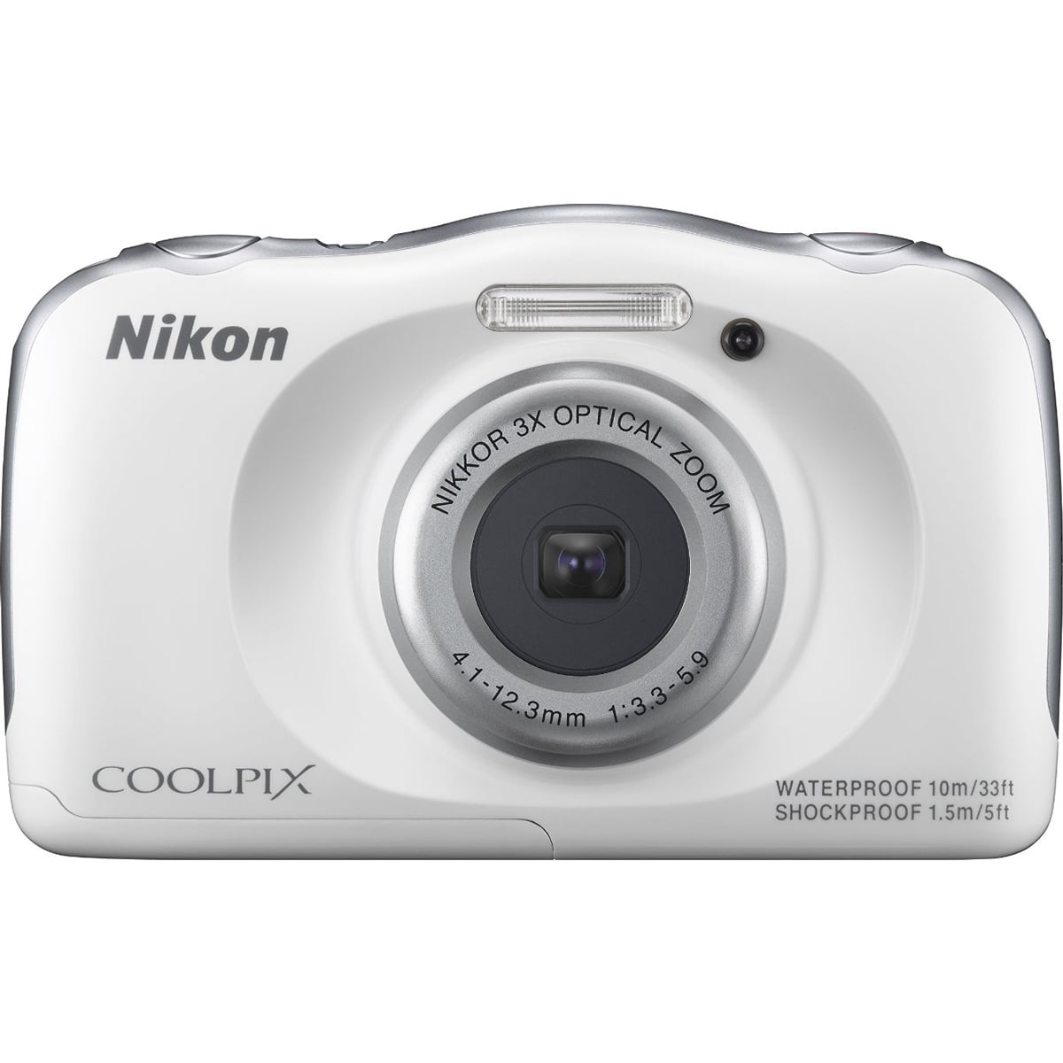 Nikon COOLPIX S33 13.2MP Waterproof Shockproof Freezeproof White