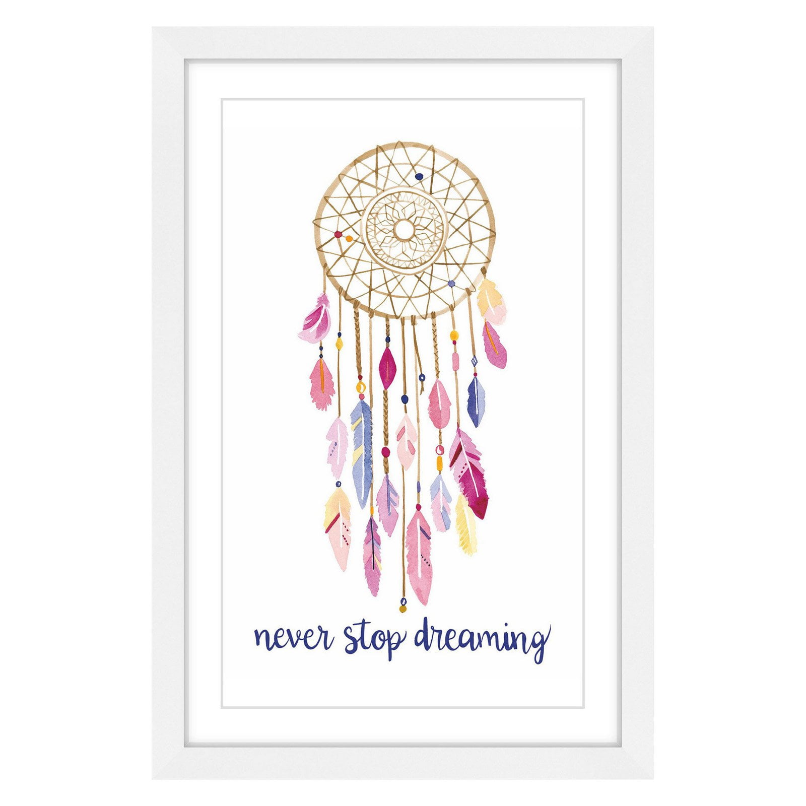 Marmont Hill "Dreamcatcher" By Molly Rosner Framed Painting Art Print, 24.0" x 1.5"