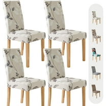 SwiftVerve Chair Covers for Dining Room 4 Pack, Stretch Dining Chair Cover, Washable Spandex Kitchen Parsons Chair Slipcovers, Blue Chair Covers for Home or Party