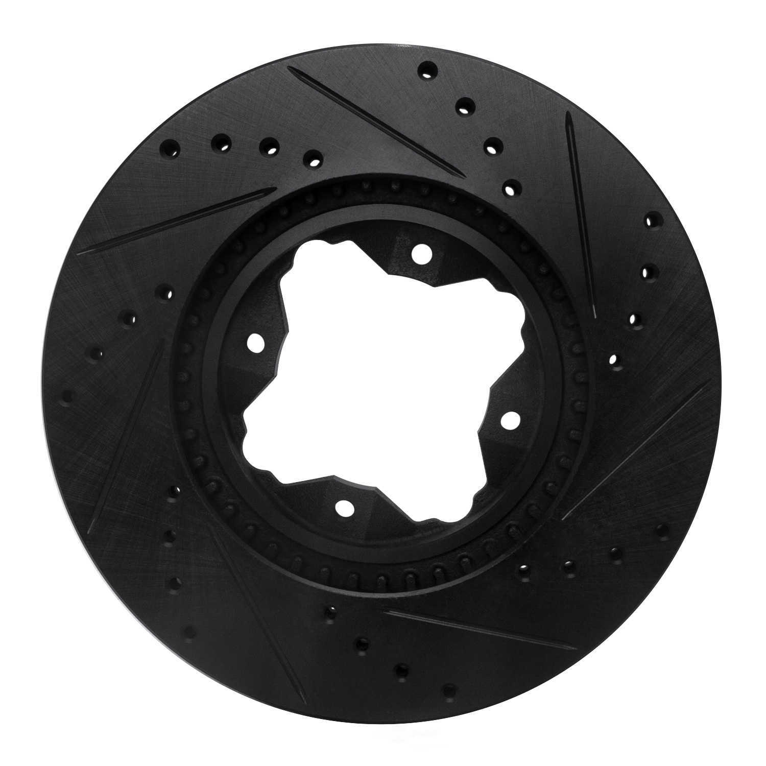 Dynamic Friction Company 633-59020L DFC Brake Rotor - Drilled And Slotted - Black