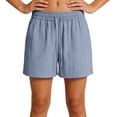 thumbnail image 5 of UDAUDU Women's Running Shorts Quick Dry Athletic Shorts 2026 Summer Baggy Drawstring Knee Length Wide Leg Pants with Pockets Dark Gray M, 5 of 6