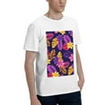 thumbnail image 2 of Bingfone Purple Flower Men'S Loose Fit Short-Sleeve Pocket T-Shirt, 2 of 7