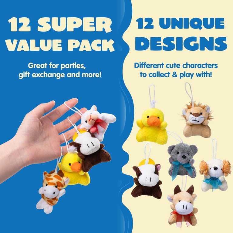 Joyfy 12-Piece Mini Plush Stuffed Animals Assortment photo 8