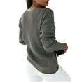 thumbnail image 3 of Noilla Women Jumper Tops Long Sleeve Sweater Winter Warm Pullover Ladies Cozy Knitted Sweaters V Neck Grey L, 3 of 9