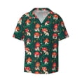 thumbnail image 4 of Salouo Mushroom House Pattern Cuban Collar Shirts for Men Button-Down Shirt Men's Short Sleeve Shirts Hawaiian Shirts Casual Shirts -Large, 4 of 6