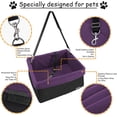 thumbnail image 3 of ZAKAPAWS Car Travel Dog Booster Seats, Portable and Breathable Pet Seats Dog Carrier with Seat Belt, Travel Safety Lookout Dog Booster Seat 16-in, 3 of 6