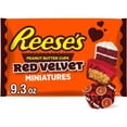 thumbnail image 2 of Reese's Miniatures Milk Chocolate and Red Velvet Flavored Creme Peanut Butter Cups Valentine's Candy, Bag 9.3 oz, 2 of 2