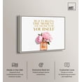thumbnail image 2 of Decidedly Beautiful Canvas Print Fun Quotes by Art Remedy, Silver Frame, 36 x 30, 2 of 6