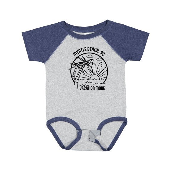 Inktastic Summer Vacation Mode Myrtle Beach South Carolina Boys or Girls Baby Bodysuit