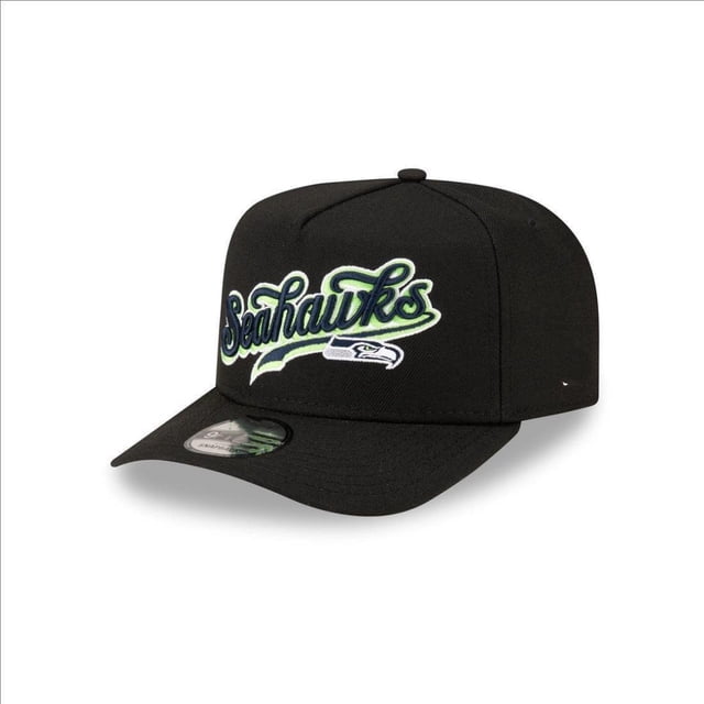 Seattle Seahawks Black Team Cap - Logo Snapback Hat