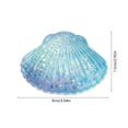 thumbnail image 3 of STPToys Transparent Glitter Filled Seashell Shaped Slow Rebound Squeeze Gadget,Blue Soft Pressure Reducing Accessory Perfect For Birthday Gifts, Party Favors And General Reward Presents, 3 of 6