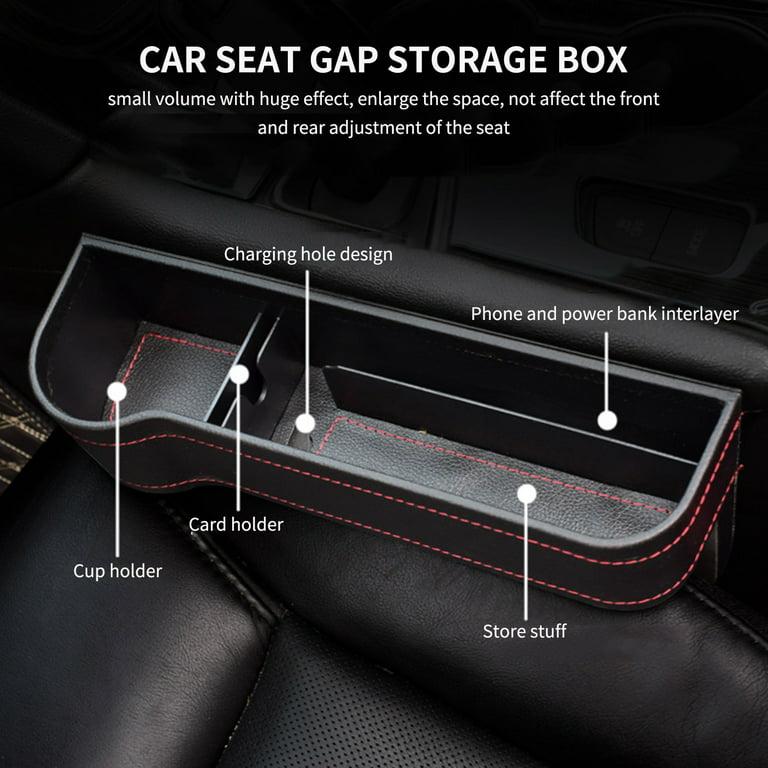 Car Electronics Car Seat Gap Organizer Storage Box Pocket With Cup Holder  Seat Universal PU Leather Car Gap Filler Car Interior Accessories From  Autoproducts, $7.22