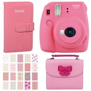 Fujifilm Instax Mini 9 Flamingo Pink Camera + Matching Accessories