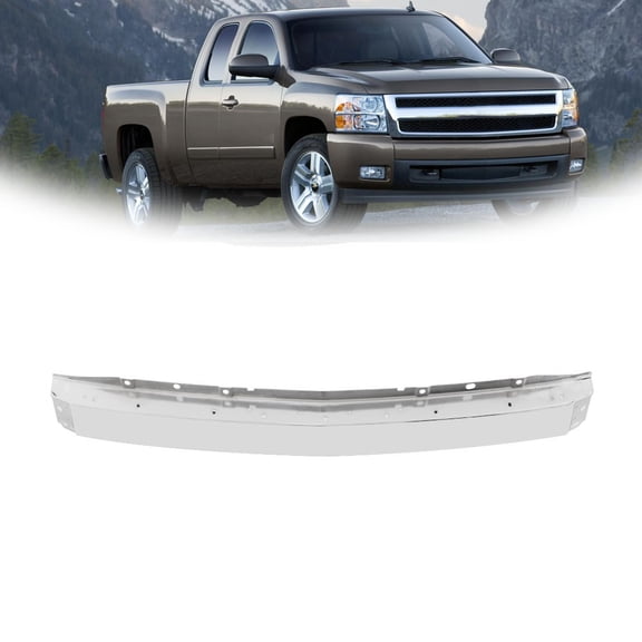 Steel Chrome Front Bumper Impact Face Bar For Chevy Silverado Truck 2007-2013