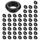 thumbnail image 1 of Uxcell Paquete de 50 Grommets de Goma para Barandilla de Cable, Agujero de Perforación de 20mm, Diámetro Interior de 16mm, Junta de Ojal para Cableado, Cable de Alambre, Automotriz [Negro], 1 of 1