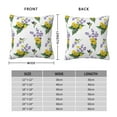 thumbnail image 2 of Pofeuu Lavender Flowers Print Double-sided plush pillowcase Square Throw Pillow Covers Pillows Cover for Living Room Bedroom Sofa Couch Cushion Cover（No pillow core）-16"x16", 2 of 7