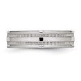 thumbnail image 3 of Stainless Steel Polished Grooved 6.00mm Band, 3 of 7