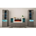 thumbnail image 3 of Komi WH03 Electric Fireplace Modern Wall Unit Entertainment Center, 3 of 6